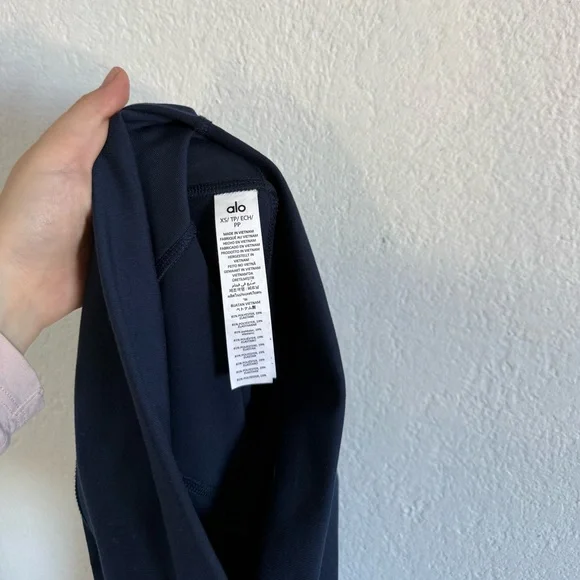 ALO Yoga Airbrush High-Waist Bootcut Flare Legging Navy Size XS - Picture 14 of 14